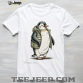 Adorable Baby Penguin Wearing Green Puffer Vest T Shirt