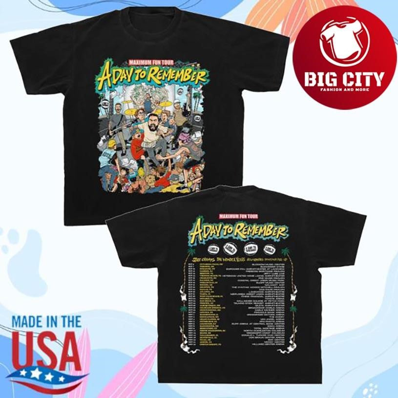 Adtr Maximum Fun Tour Two Sided Shirt