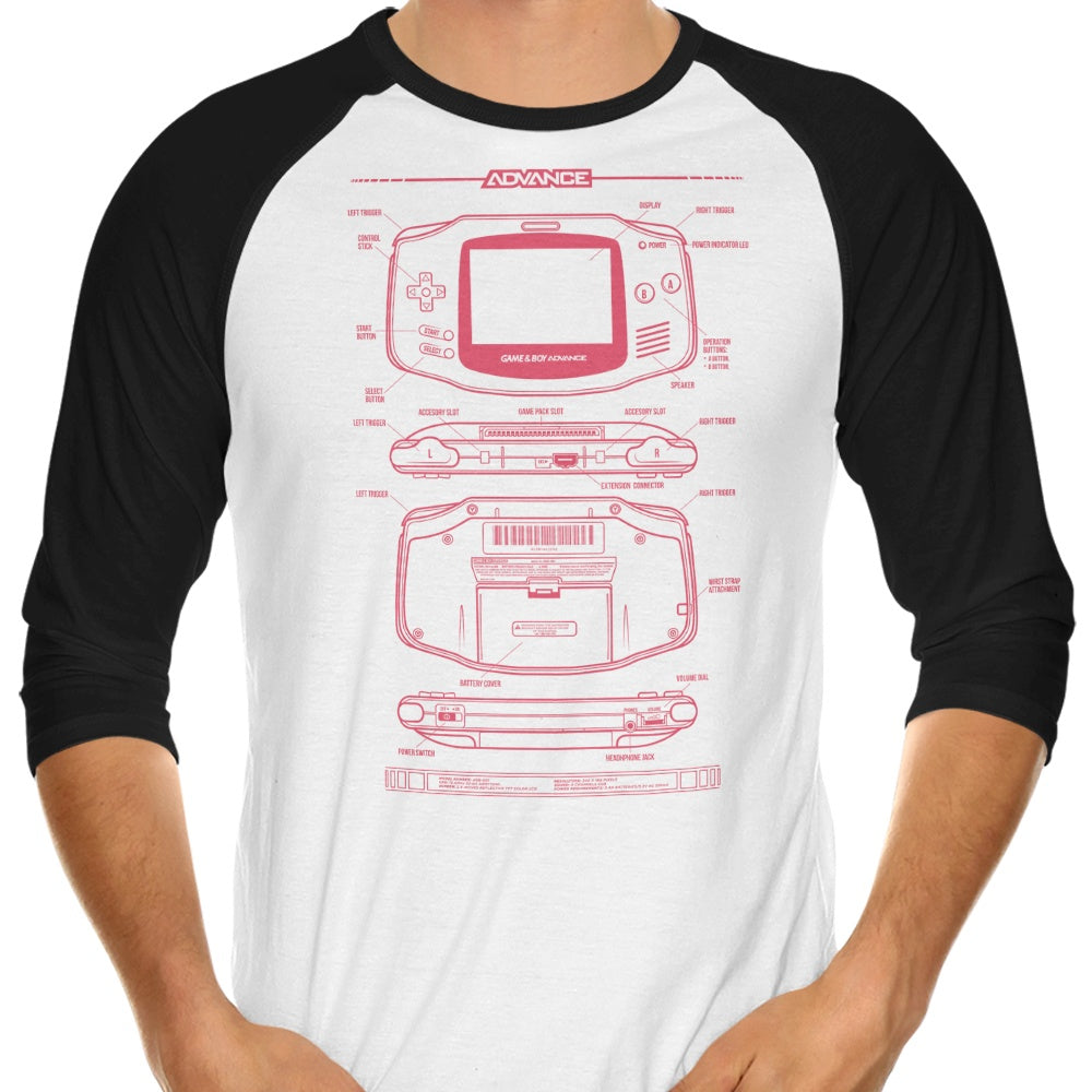 Advanced - 3/4 Sleeve Raglan T-Shirt Hoodie, Sweatshirt | CiraTrend.com (Image 1)
