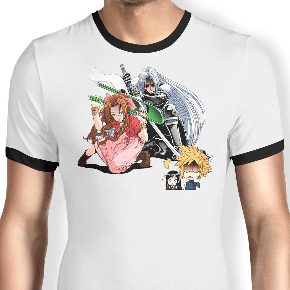 Aerith Weapon Ringer T-Shirts, Hoodie, Sweatshirt