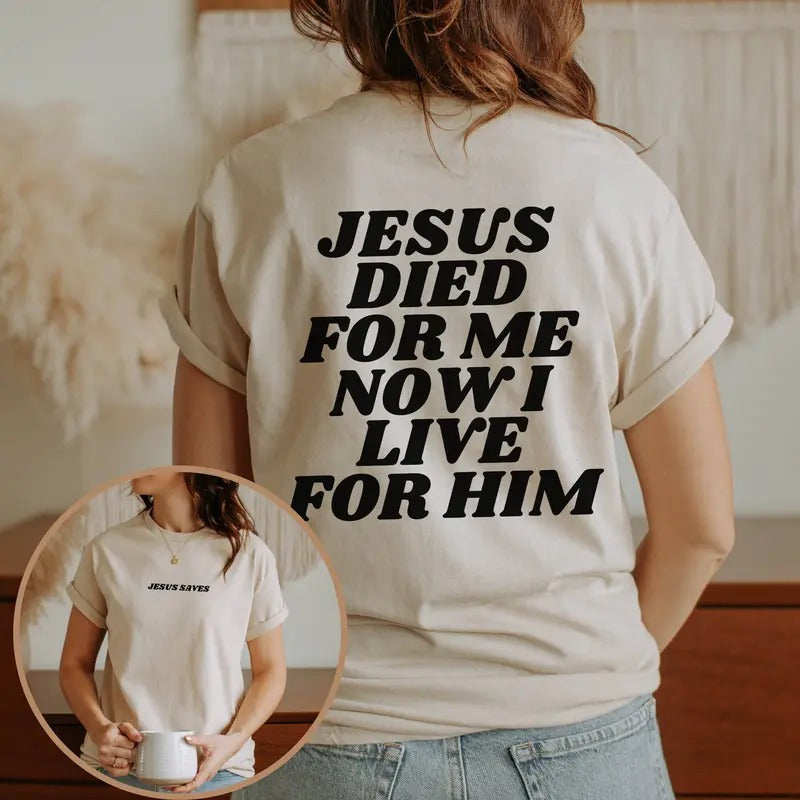 Aesthetic Christian Shirt Christian Apparel Brown Jesus T-shirt Christian Streetwear Clothing Bible Verse T Shirt Christian Men Gift Church TK43GN