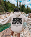 Aesthetic Jesus Hoodie - Casual Sweatshirt with Hood and Front Graphic, Made of Cotton and Polyester, Ideal for Men's...