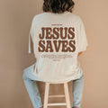 Aesthetic Jesus Saves Shirt Christian Apparel Brown Christian Shirt For Men Jesus Apparel Hoodie, Sweatshirt | CiraTrend.com