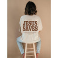 Aesthetic Jesus Saves Shirt, Christian Apparel Brown Christian Shirt, For Men Jesus, Apparel Christian Streetwear  Hoodie...