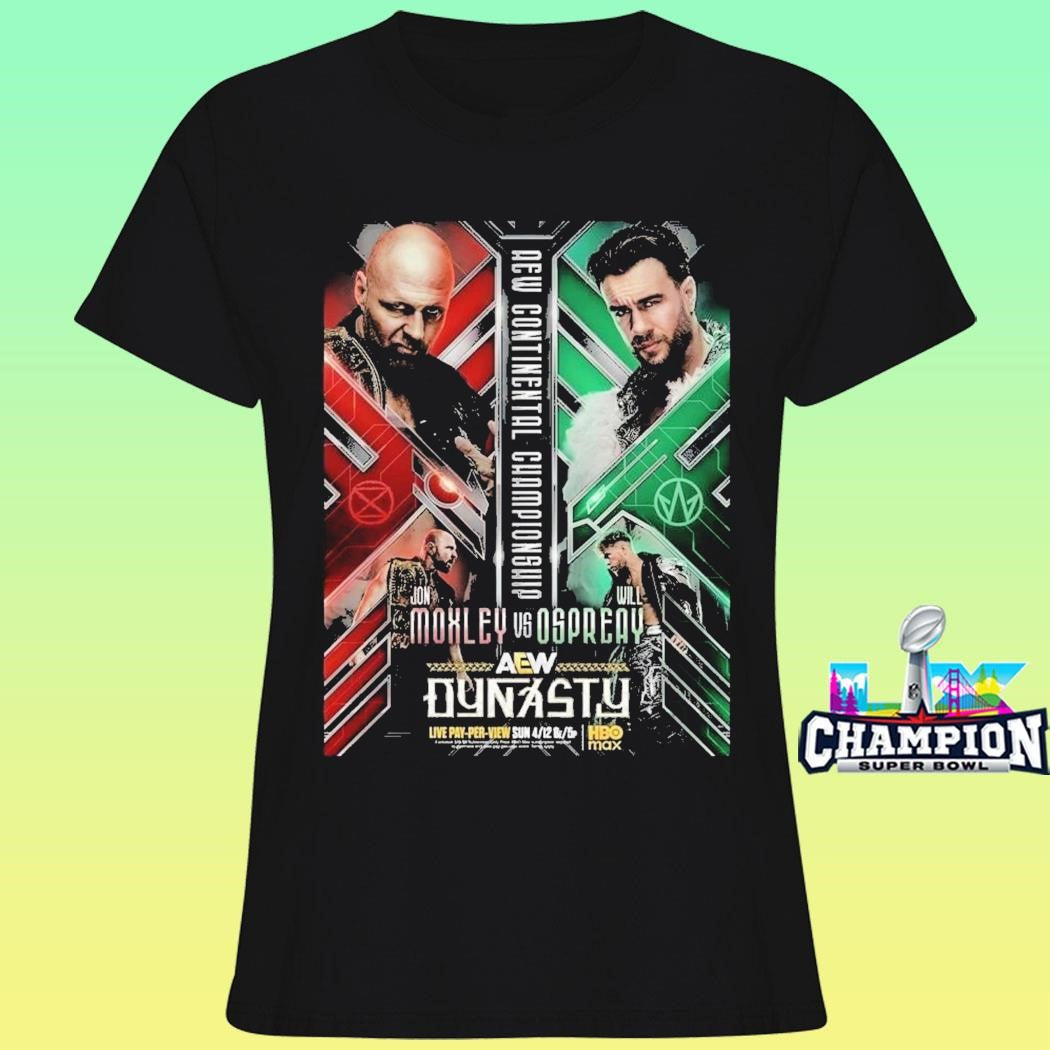 Aew Continental Championship Jon Moxley Vs Will Ospreay April 12 2026 Shirt