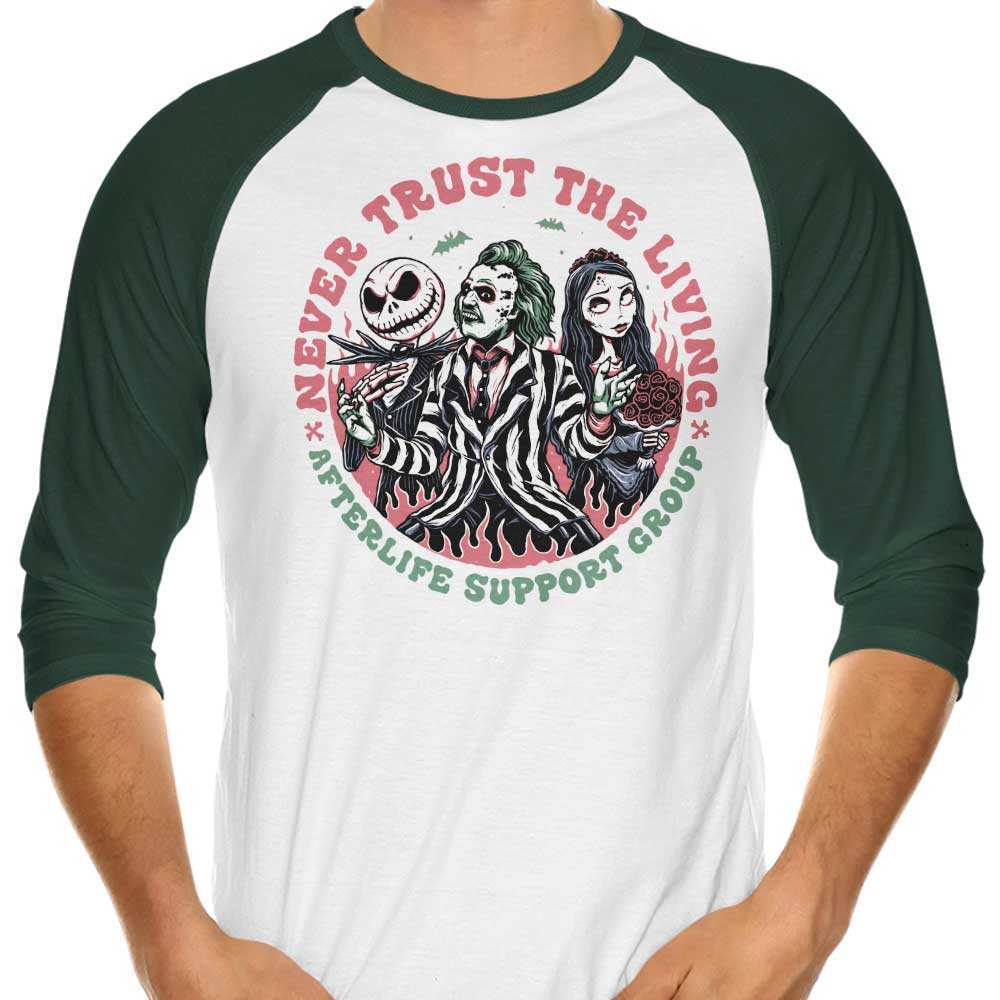Afterlife Support Group - 3/4 Sleeve Raglan T-Shirt Hoodie, Sweatshirt | CiraTrend.com (Image 3)
