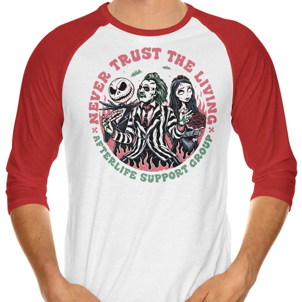 Afterlife Support Group - 3/4 Sleeve Raglan T-Shirt Hoodie, Sweatshirt | CiraTrend.com (Image 4)