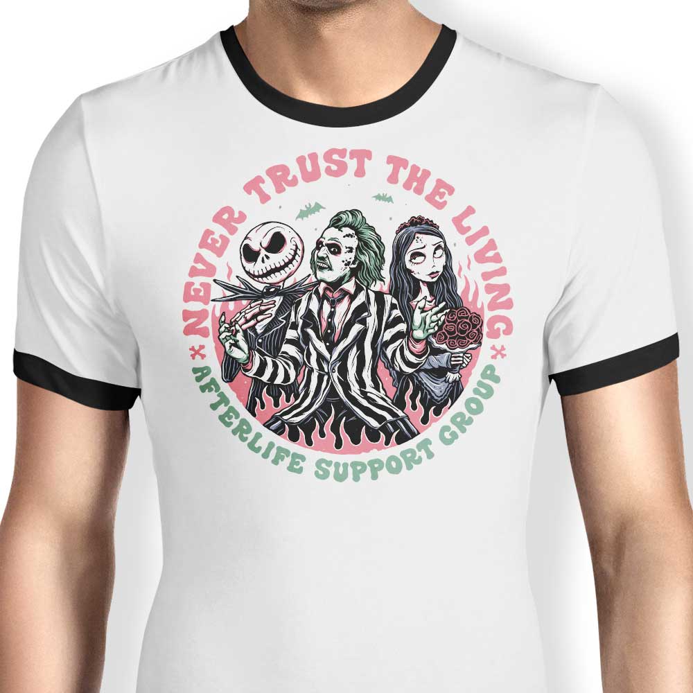 Afterlife Support Group - Ringer T-Shirt Hoodie, Sweatshirt | CiraTrend.com (Image 1)