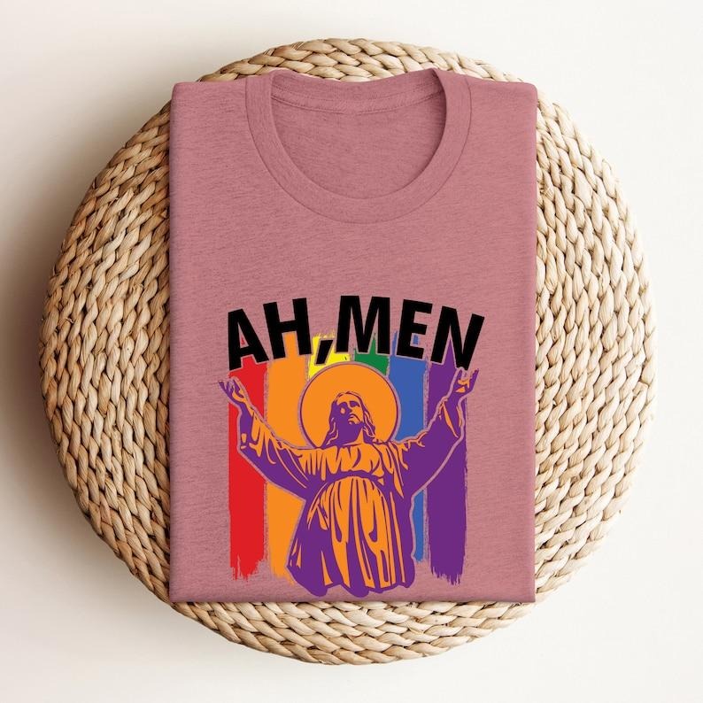 Ah Men LGBT Christian T Shirt Hoodie Sweater, LGBT Christian Shirt, Ah Men LGBT Unisex T-Shirt, Ah Men Vintage Shirt, Ah...