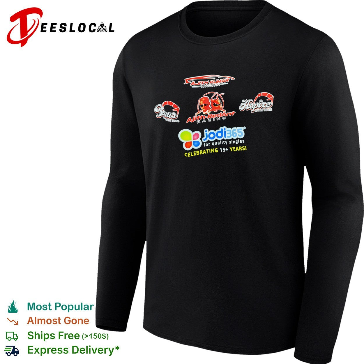 Ajith Kumar Ajith RedAnt Racing Venus Motorcycle Tours Aspire World Tours shirt