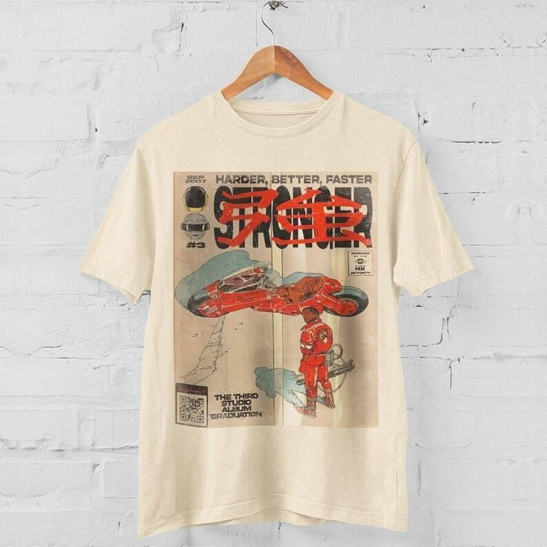 Akira kANYE Stronger Vintage Hip Hop 90s Retro Graphic Tee Comic T-Shirt Hoodie, Sweatshirt | CiraTrend.com