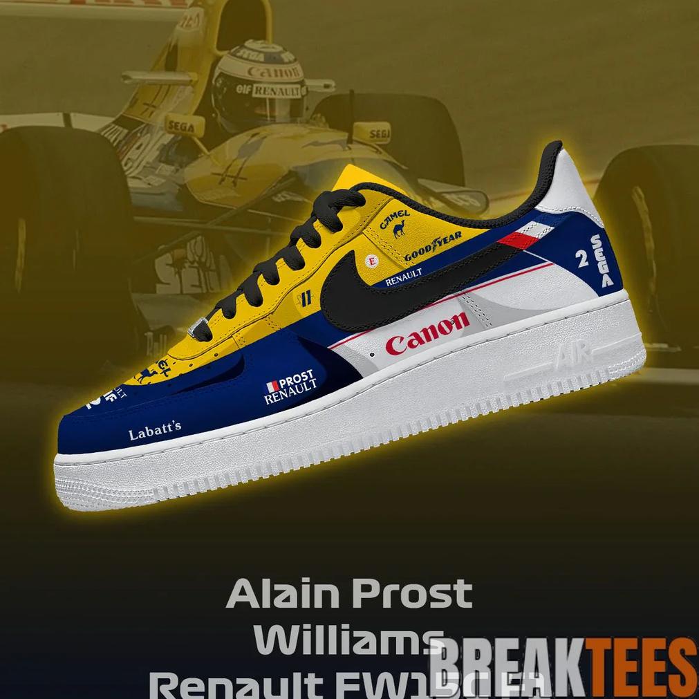 Alain Prost Williams Renault FW15C F1 Racing 2026 Special Design AF1 Shoes