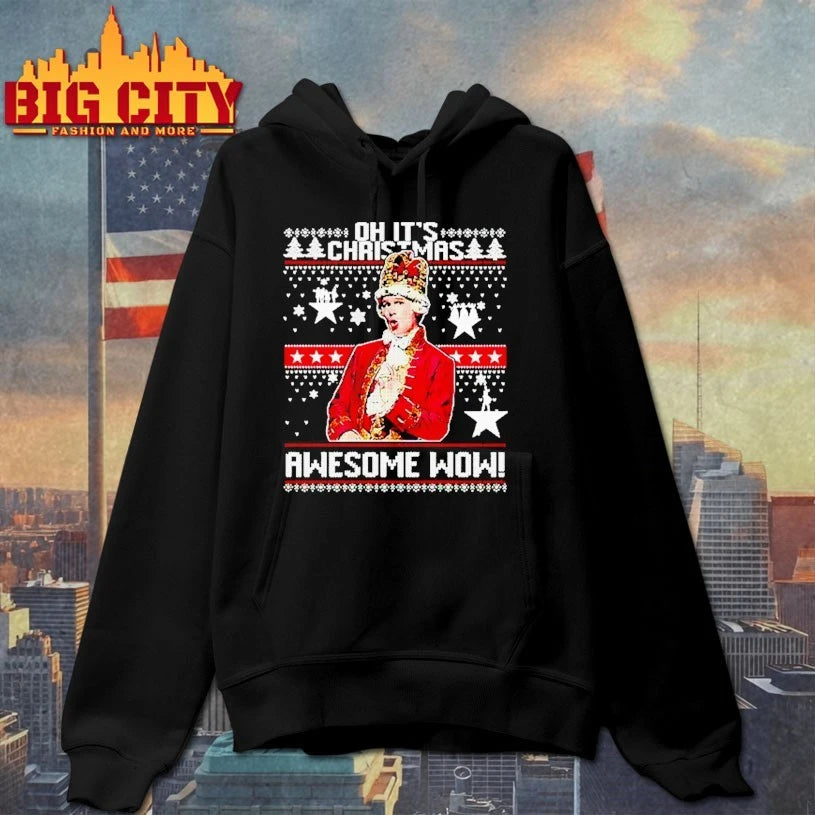 Alexander Hamilton Oh It’s Christmas Awesome Wow ugly christmas shirt