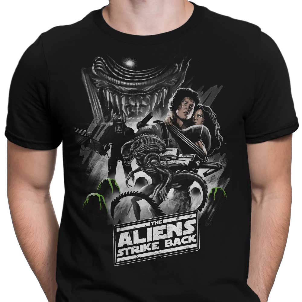Aliens Strike Back - Men's Apparel T-Shirts, Hoodie, Sweatshirt | CiraTrend.com (Image 3)