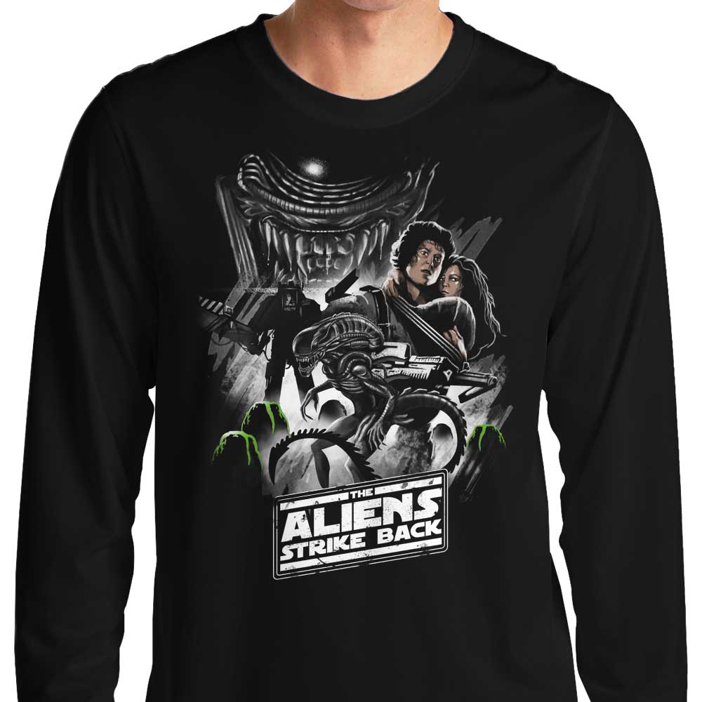 Aliens Strike Back - Long Sleeve T-Shirt Hoodie, Sweatshirt | CiraTrend.com (Image 1)