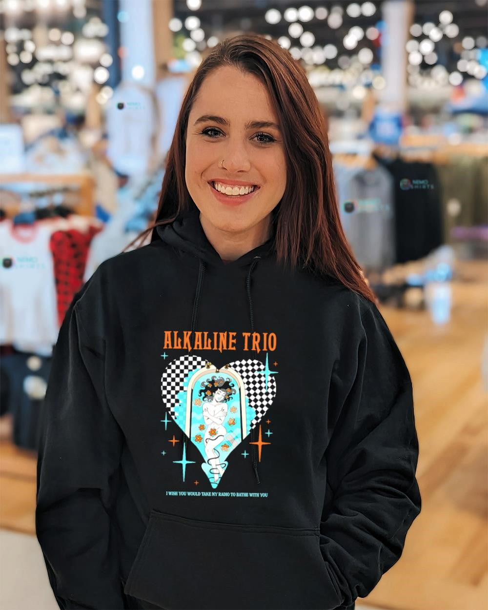 Alkaline Trio I wish you would take my radio to bathe with you shirt