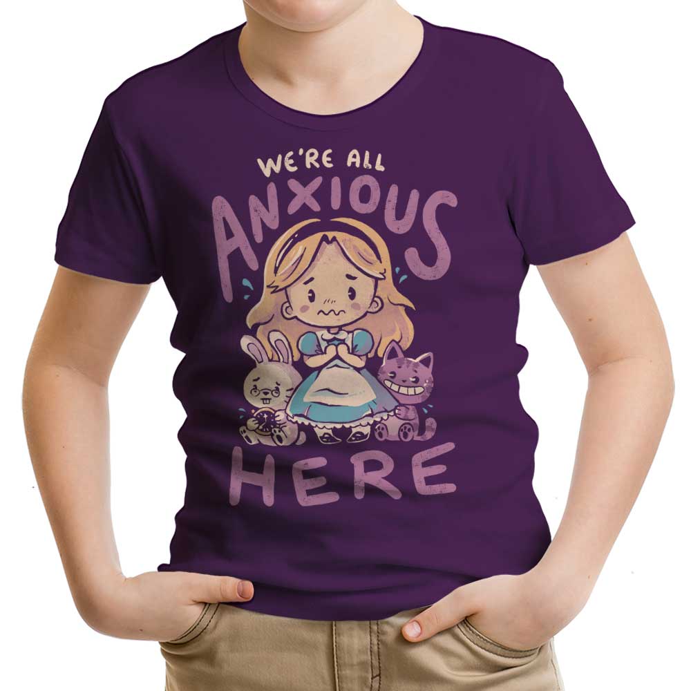 All Anxious Here - Youth Apparel T-Shirts, Hoodie, Sweatshirt | CiraTrend.com (Image 1)