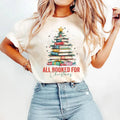 All Booked For Christmas Shirt, TOG Series Book Shirt, Bookworm Christmas Sweater, Christmas Book Tree Sweatshirt, Book...