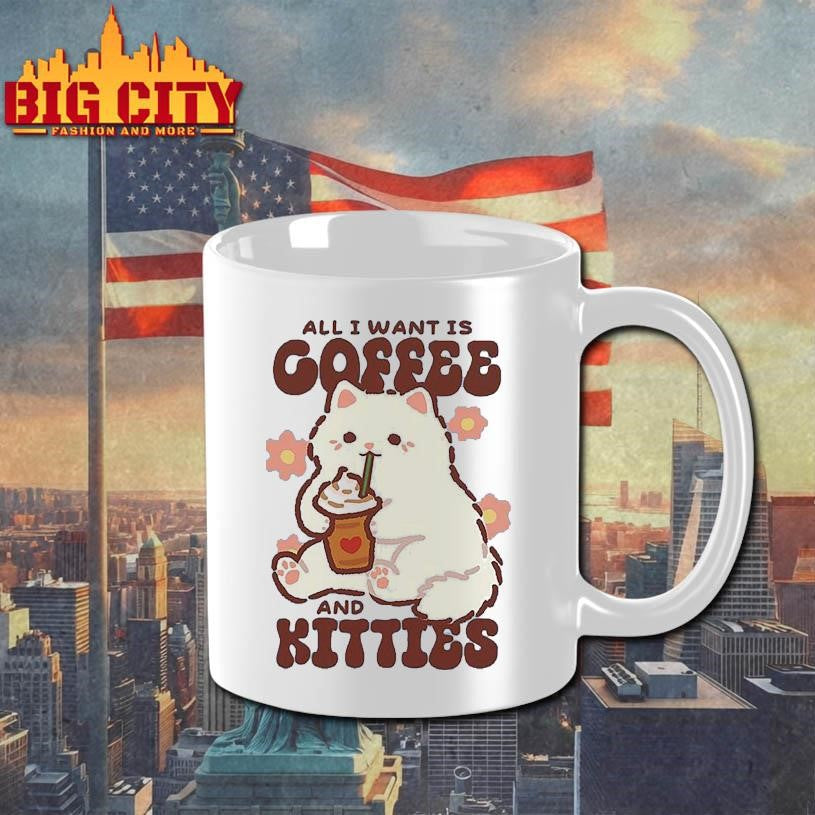 All I Need Is Coffee and Kitties Shirt