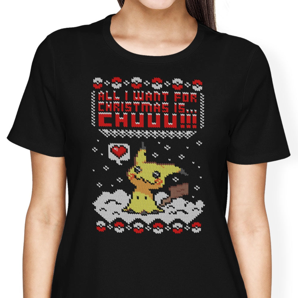 All I Want for Christmas is Chuuu - Women's Apparel T-Shirts, Hoodie, Sweatshirt | CiraTrend.com (Image 4)