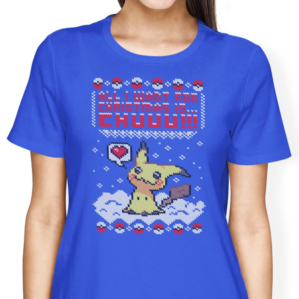 All I Want for Christmas is Chuuu - Women's Apparel T-Shirts, Hoodie, Sweatshirt | CiraTrend.com (Image 2)