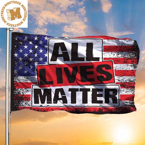All Lives Matter Flag United State Old Retro Flag Justice Sign Banner For Home Outside Decor 2 Sides Garden House Flag