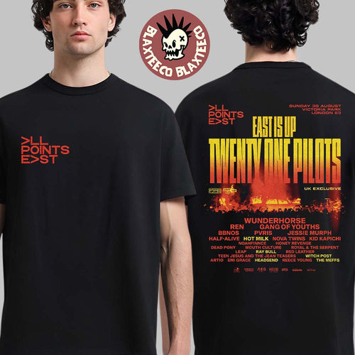 All Points East 2026 Festival UK Exclusive Lineup In London UK At Vitoria Park On 30 August 2026 Twenty One Pilots Headline Show T-Shirt