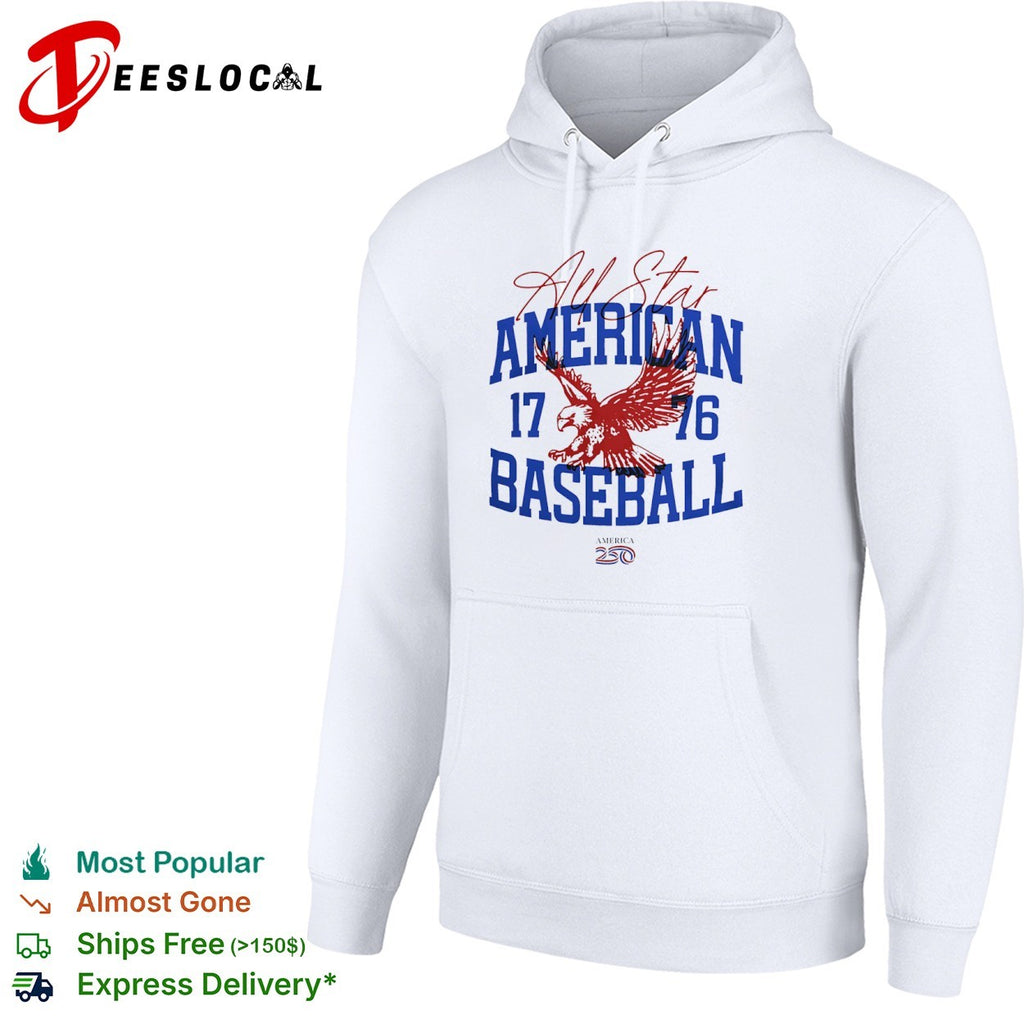 All Star American 17 76 Baseball America 250th shirt