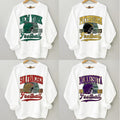 All Teams Football Vintage Style Crewneck White Sweatshirt, Vintage All Teams Football White Sweatshirt T-Shirts, Hoodie