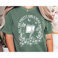 All The Pretty Girls Read Smut Shirt, Dark Academia , Spooky Bookish Shirt, Goth Book Lover , Skeleton Hand Book...