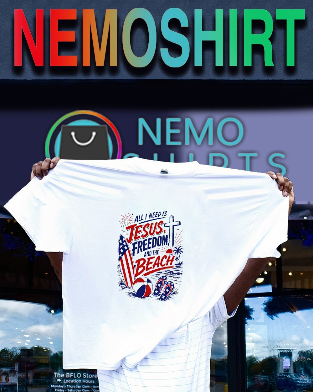 All i need is Jesus freedom and the beach shirt