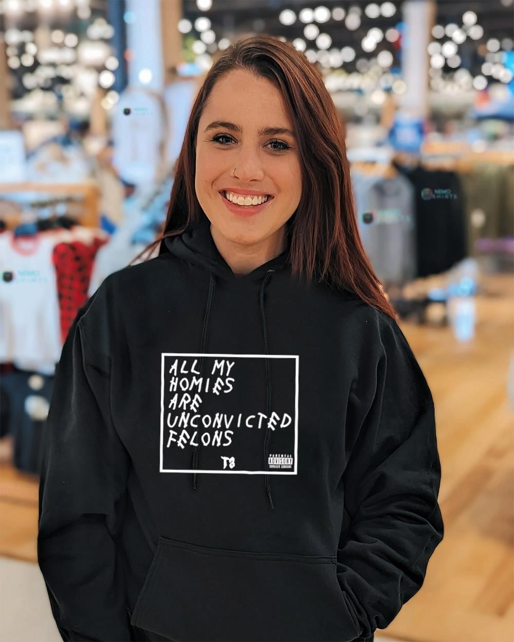All my homies are unconvicted felons slogan shirt