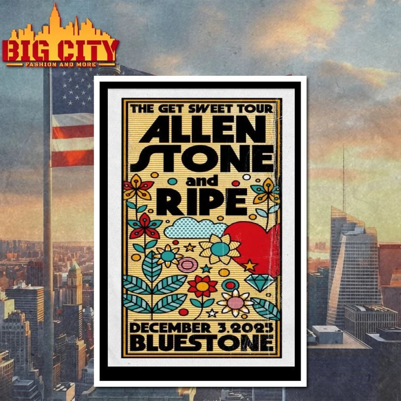 Allen Stone And Ripe 12-3-2025 The Bluestone in Columbus OH Poster shirt