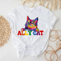 Ally Cat LGBT T Shirt Hoodie Sweater Ally Pride Vintage LGBT Shirt Pride Month Gift Human Rights LGBT Support Tee...