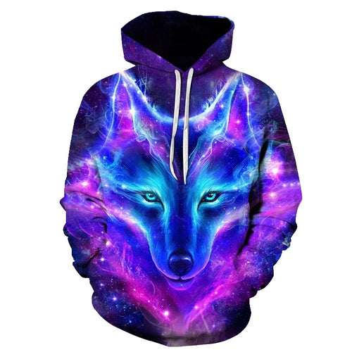 Alpha Galaxy Wolf Hoodie