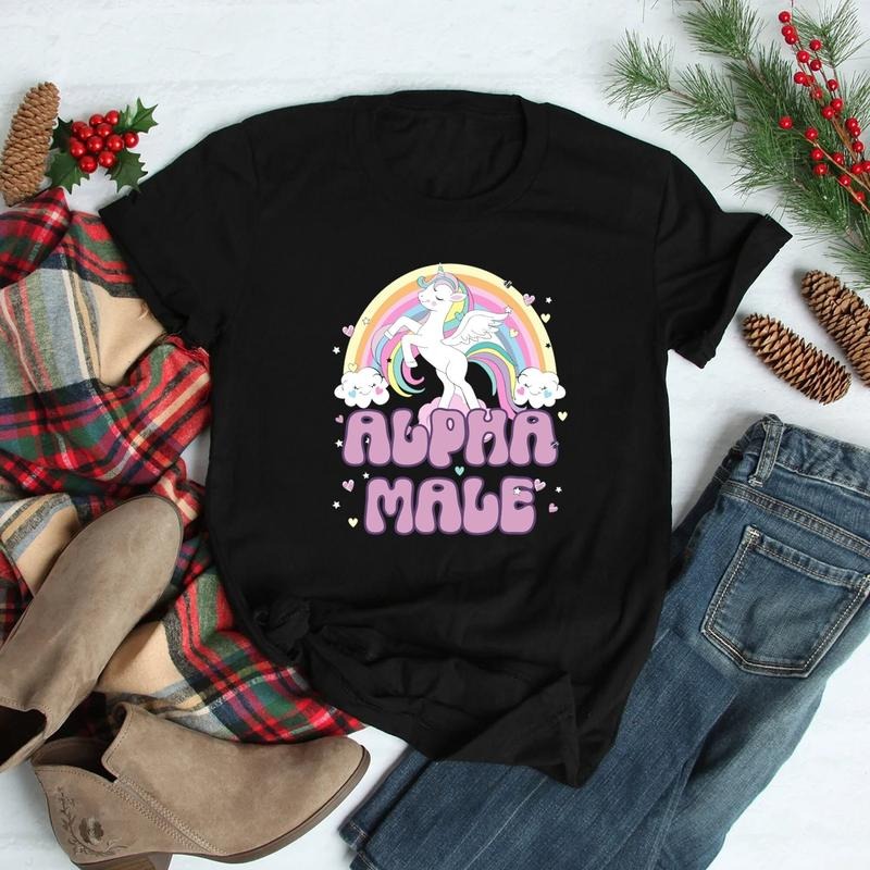 Alpha Male Unicorn Rainbow , Funny , Offensive  Weird  T-shirt, sweater and Hoodie Sweatshirt | CiraTrend.com