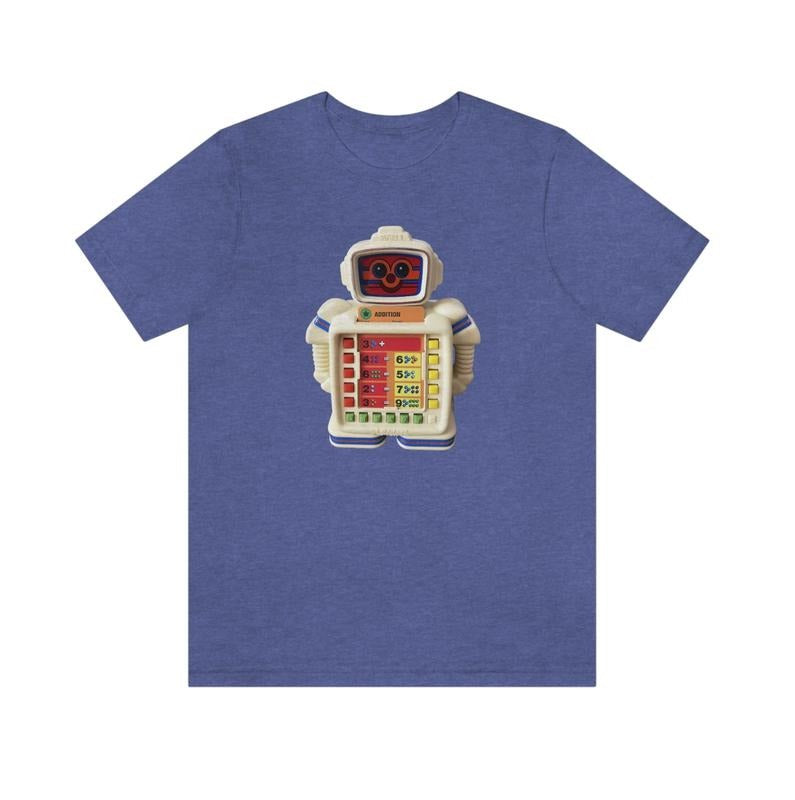 Alphie II Robot T-Shirt Blue Short Sleeve Tee Menswear Top Underwear Tshirt Streetwear Man Tropical Crewneck Shortsleeve...
