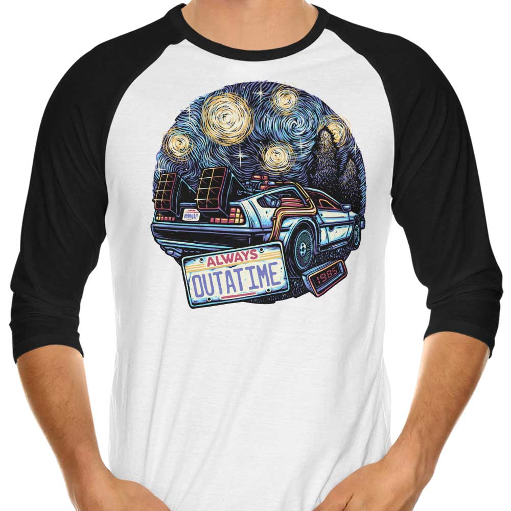 Always Outatime - 3/4 Sleeve Raglan T-Shirt Hoodie, Sweatshirt | CiraTrend.com (Image 1)