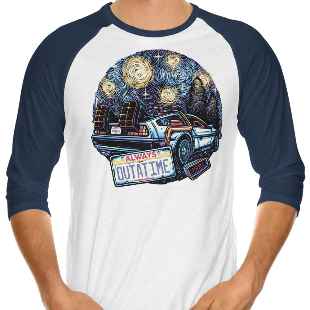Always Outatime - 3/4 Sleeve Raglan T-Shirt Hoodie, Sweatshirt | CiraTrend.com (Image 3)