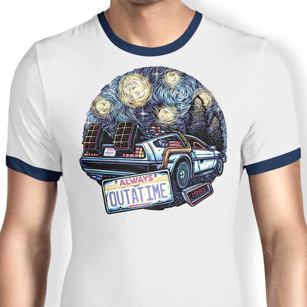 Always Outatime - Ringer T-Shirt Hoodie, Sweatshirt | CiraTrend.com (Image 3)