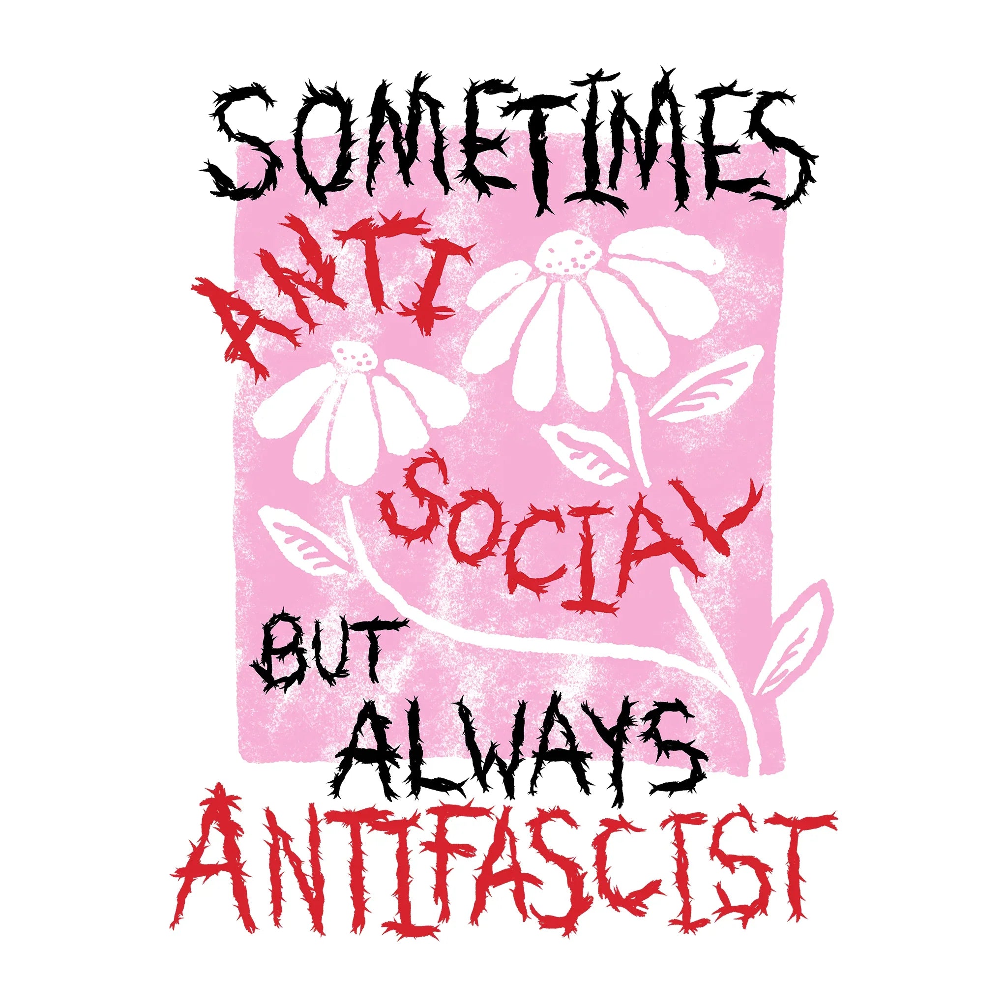 Always Antifascist Oversized Tee Hoodie, Sweatshirt | CiraTrend.com (Image 3)
