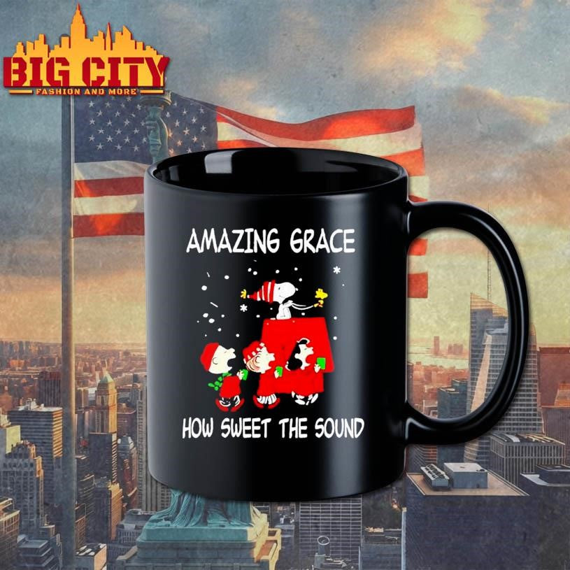 Amazing Grace How Sweet The Sound Peanuts Characters Shirt