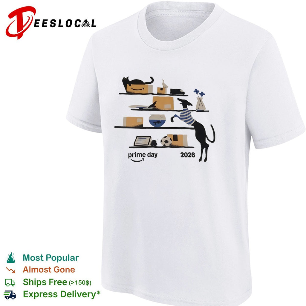 Amazon Prime Day 2026 mascot cat shirt