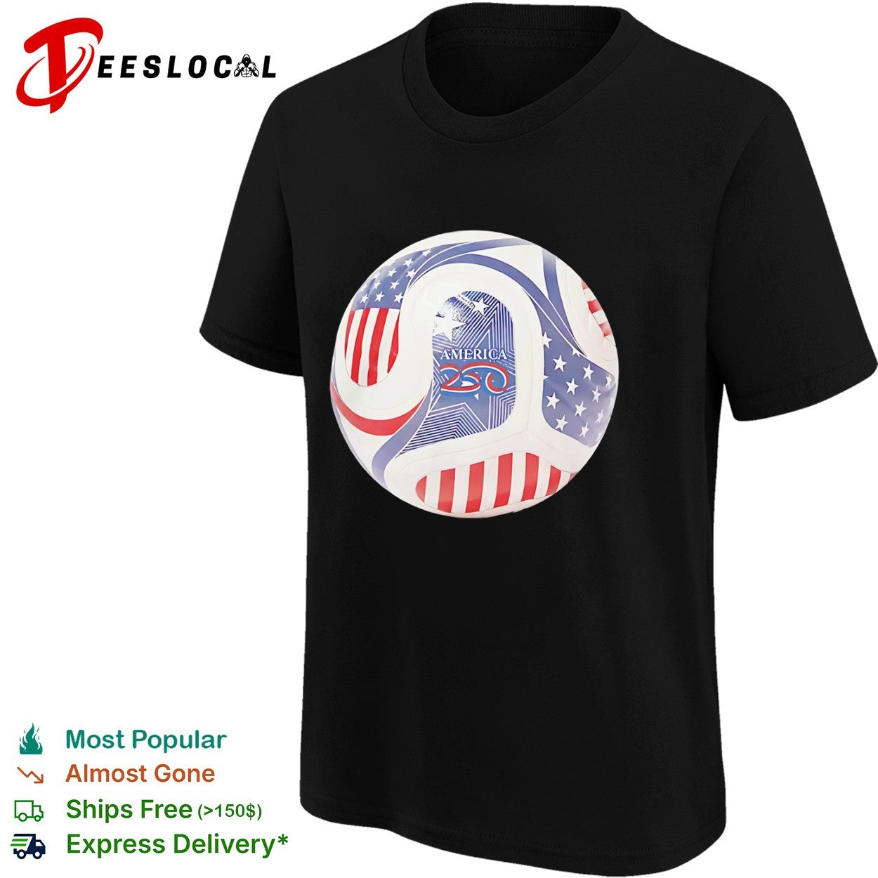 America 250 patriotic red white and blue stars shirt