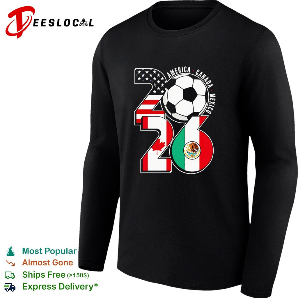 America Canada Mexico 2026 soccer ball shirt