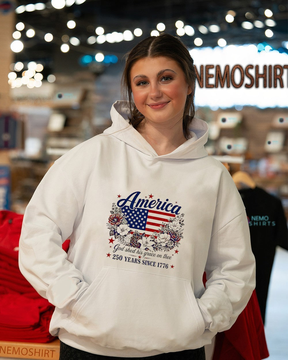 America God shed his grace on thee 250 years since 1776 shirt