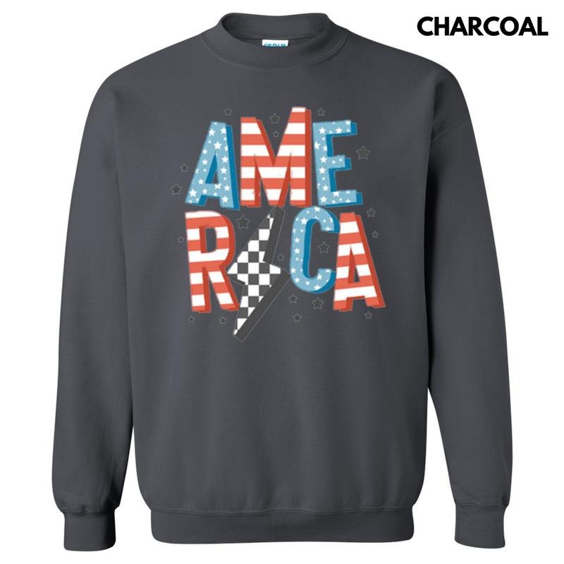 America Lightning Bolt Sweatshirt T-Shirts, Hoodie | CiraTrend.com