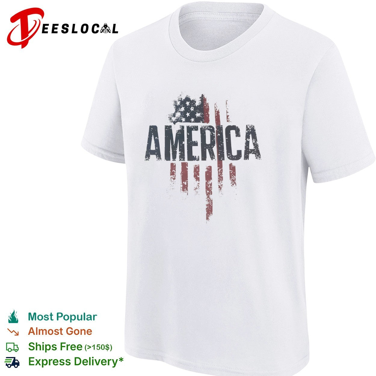 America US flag stars shirt
