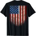 American Flag Patriotic Red White Blue T-Shirt Made in USA Hoodie, Sweatshirt | CiraTrend.com