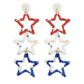 American Glitter Star Earrings T-Shirts, Hoodie, Sweatshirt | CiraTrend.com